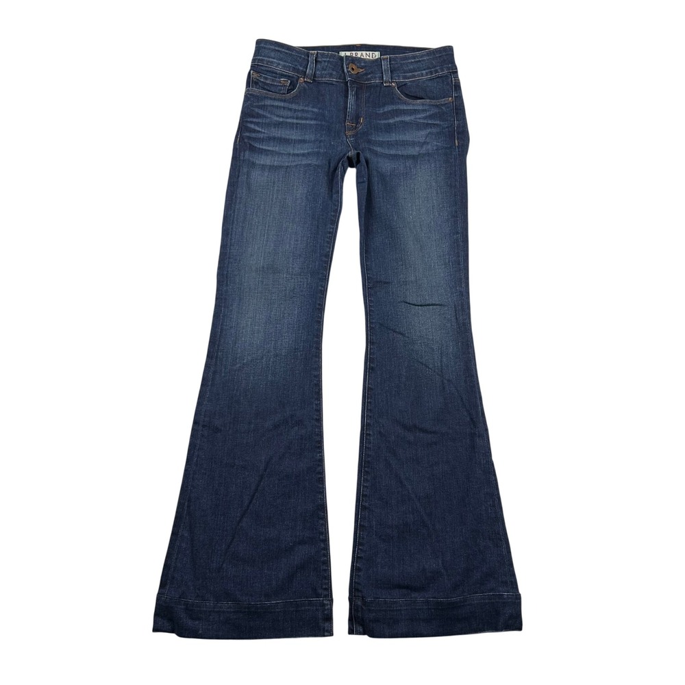 J Brand Mayflower Jeans Womens 27 Flare Dark Bell Bottom Disco Low Rise USA